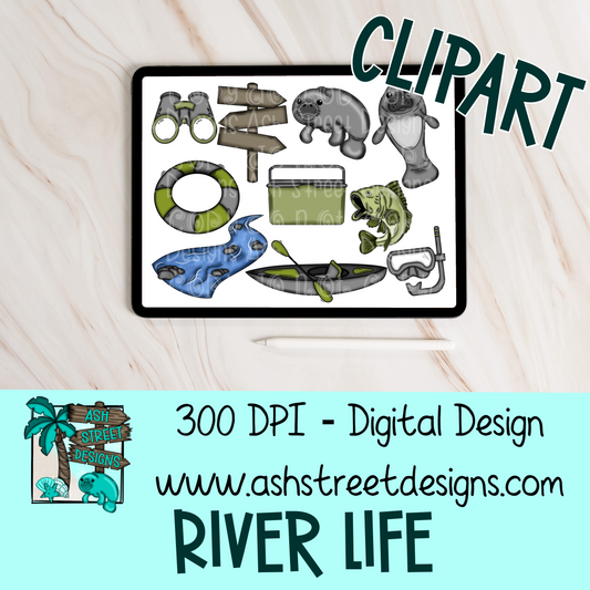 Clipart Set - River Life