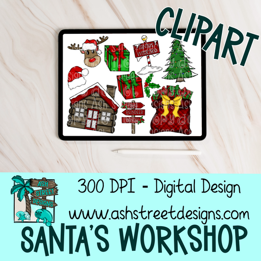 Clipart Set - Santa's Workshop