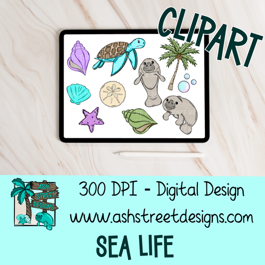 Clipart Set - Sea Life