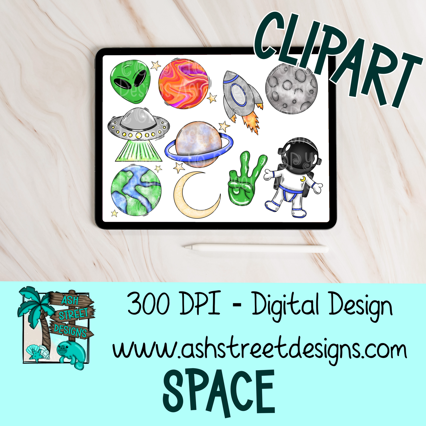 ASD Handdrawn Clipart Drive - Lifetime