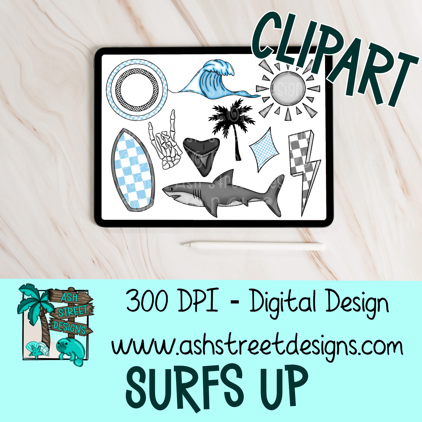 ASD Handdrawn Clipart Drive - Lifetime