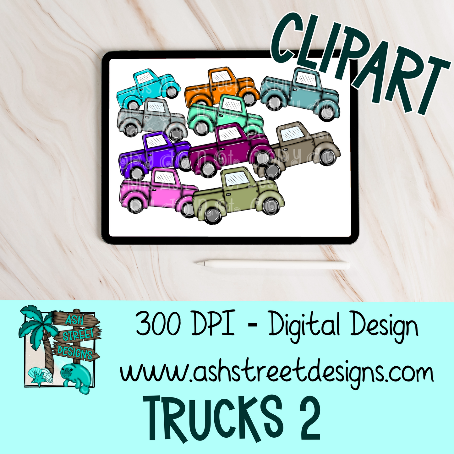 ASD Handdrawn Clipart Drive - Lifetime