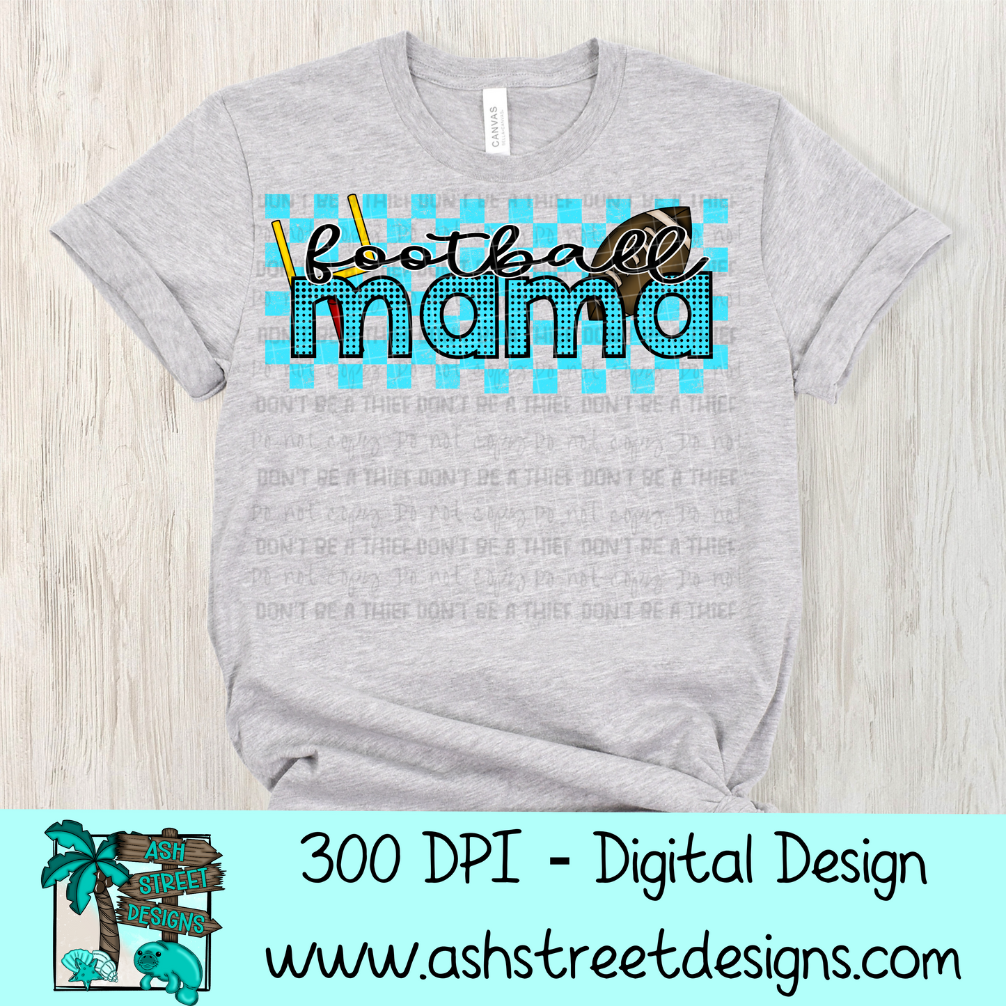 Football Mama - Turquoise