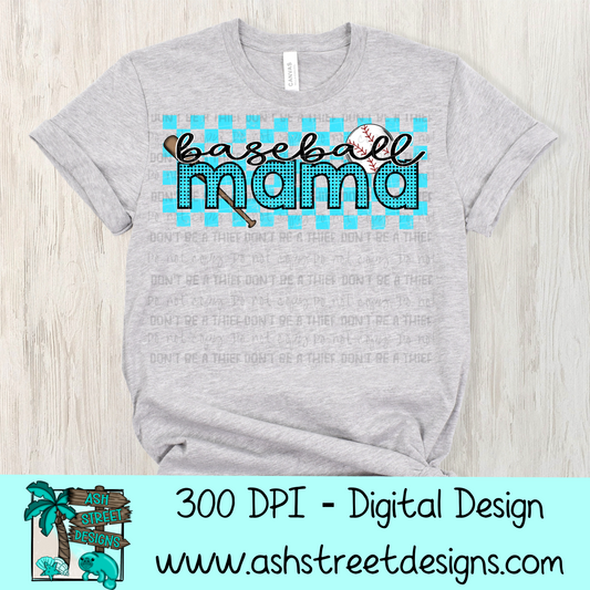 Baseball Mama - Turquoise