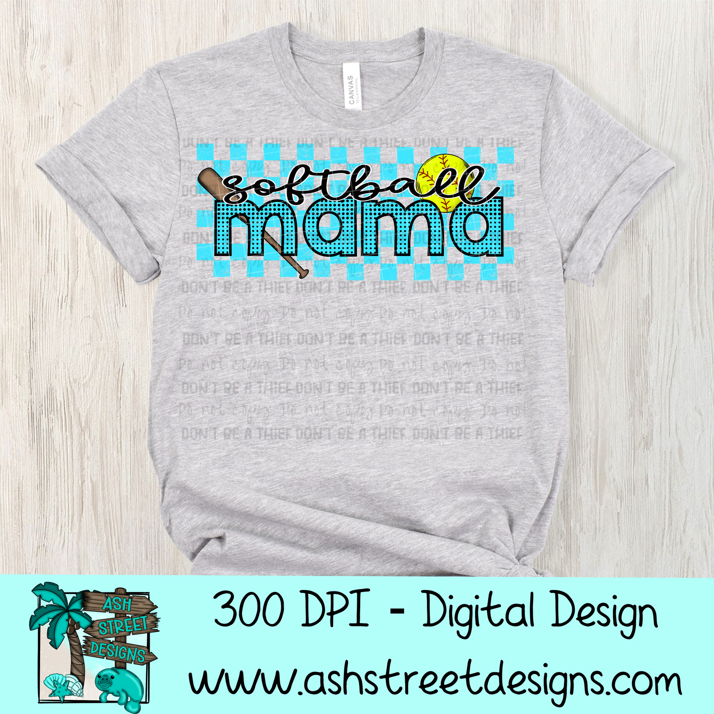 Softball Mama - Turquoise