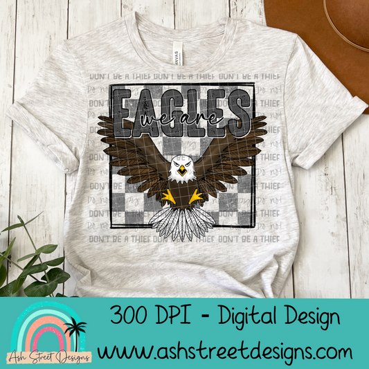 We are Eagles School Mascot Design
