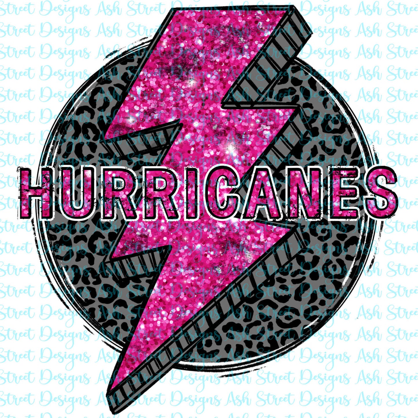 Hurricanes Pink Lightning Bolt