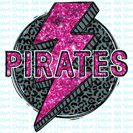 Pirates Pink Lightning Bolt