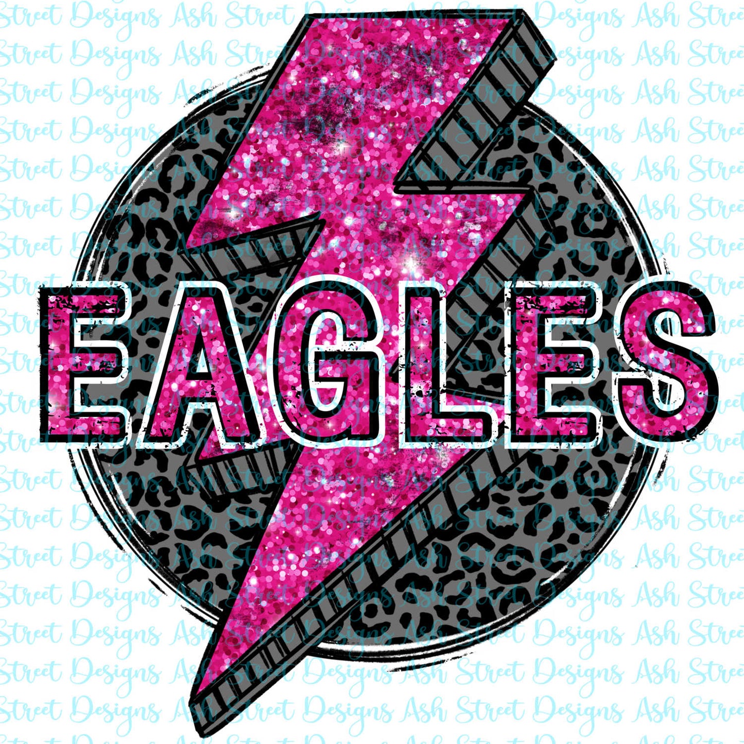 Eagles Pink Lightning Bolt