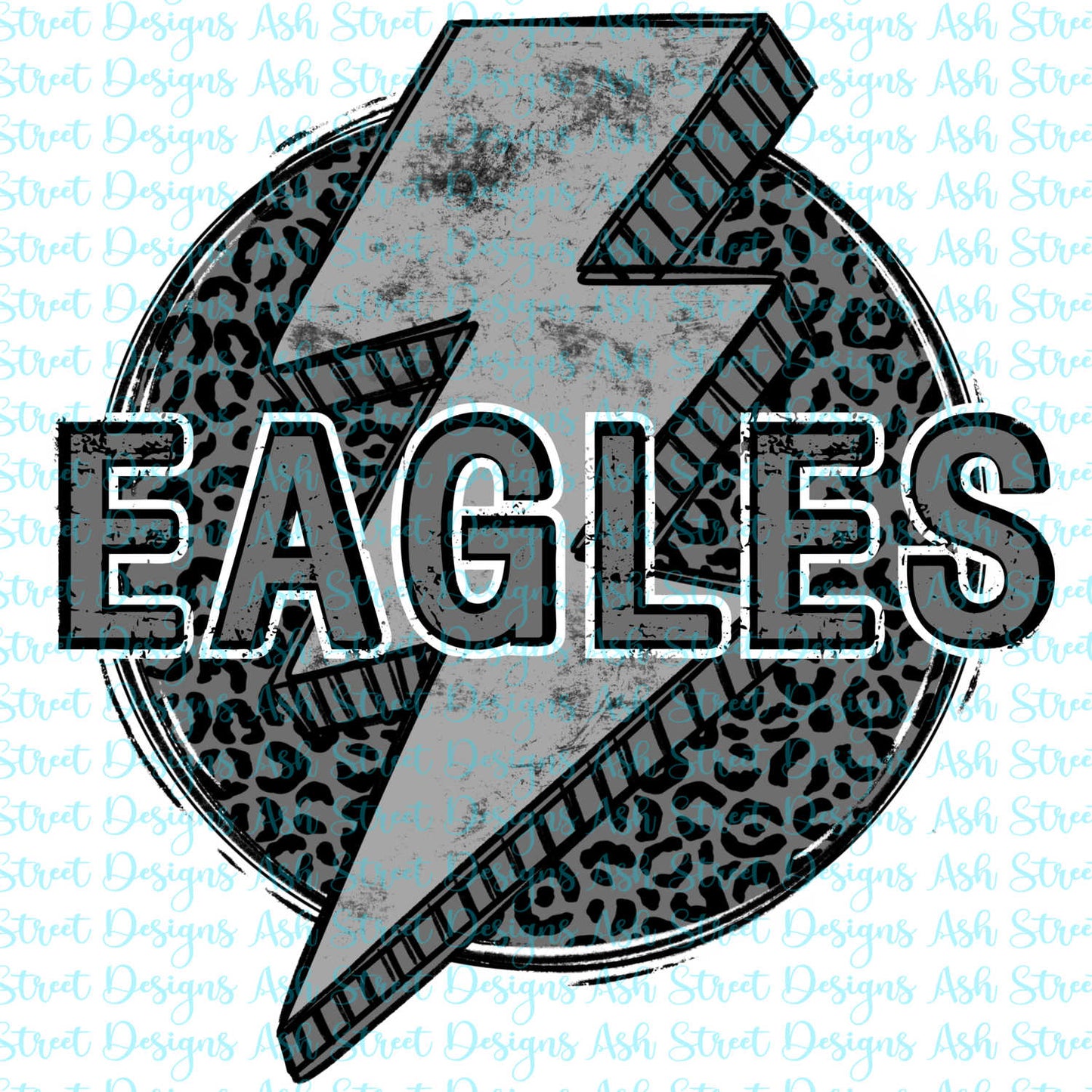 Eagles Grey Lightning Bolt