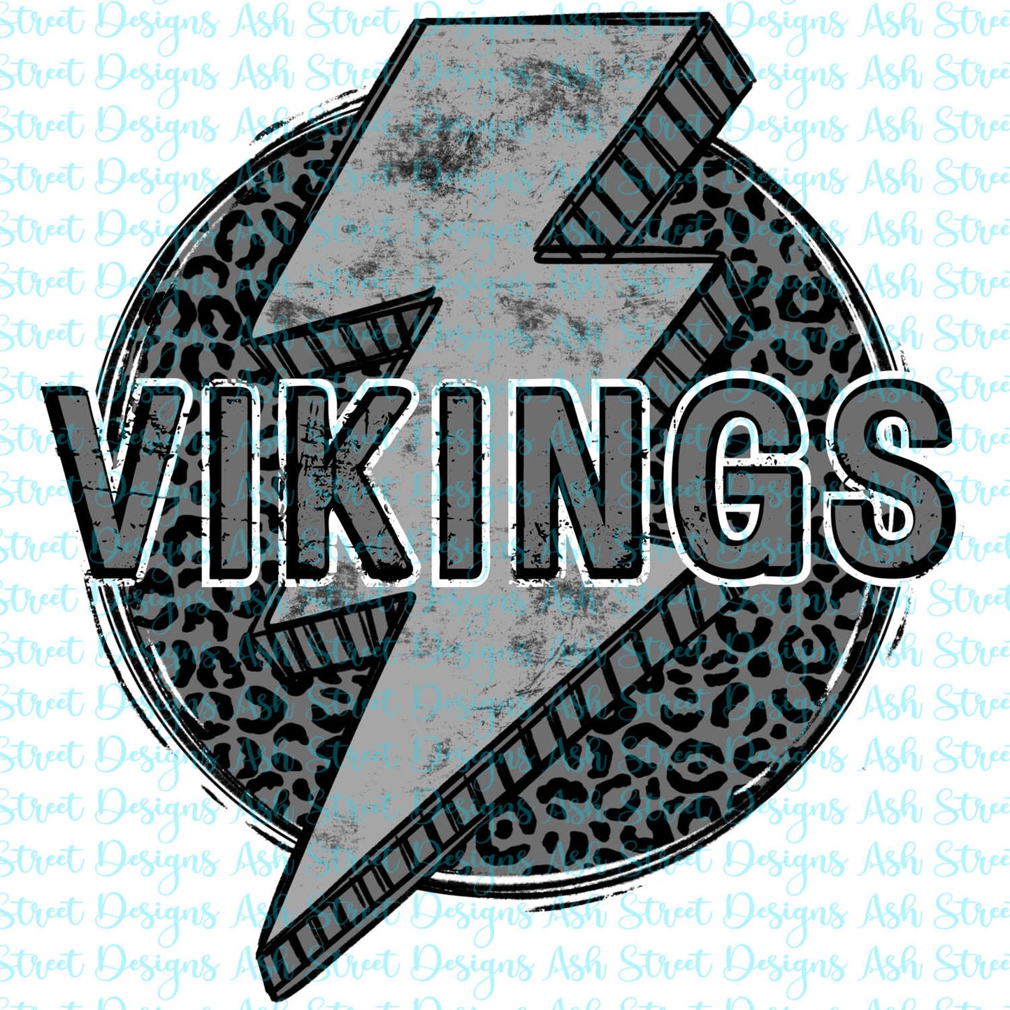 Vikings Grey Lightning Bolt