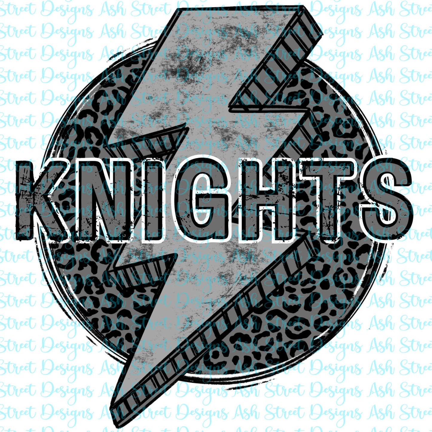 Knights Grey Lightning Bolt