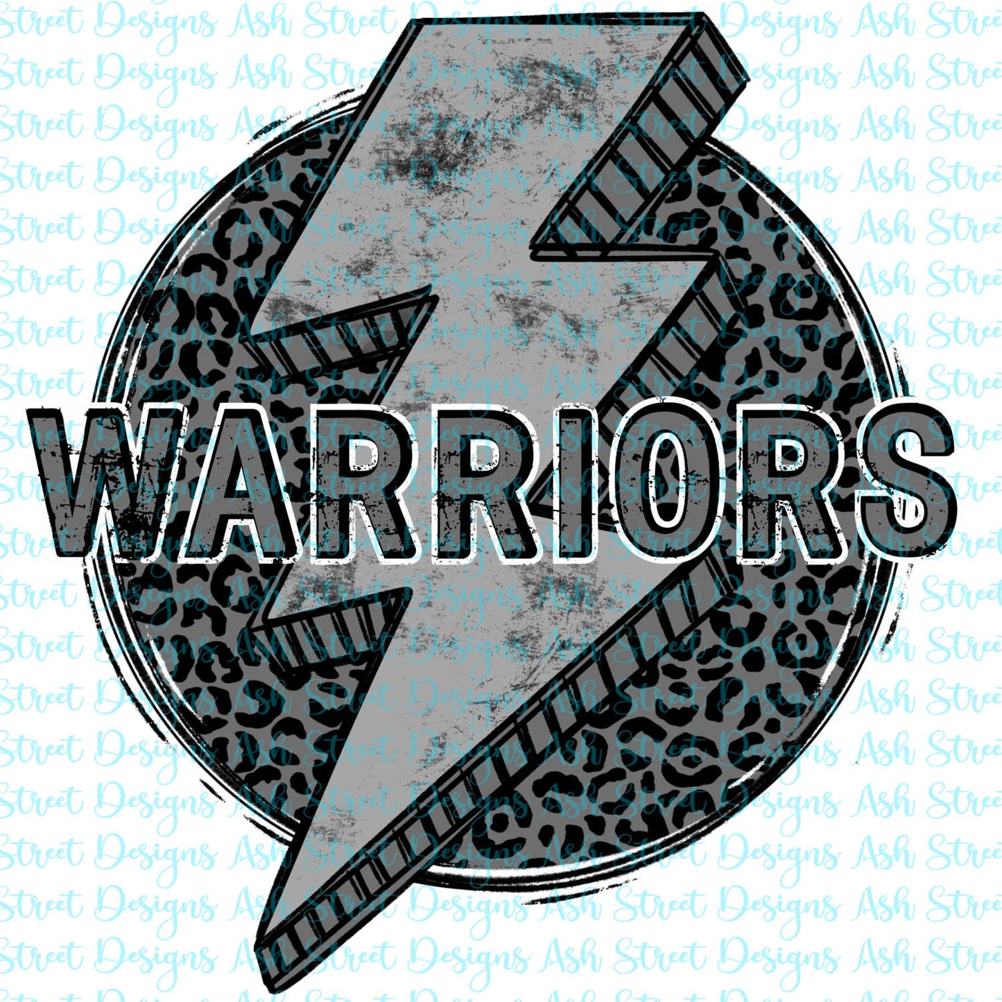 Warriors Grey Lightning Bolt