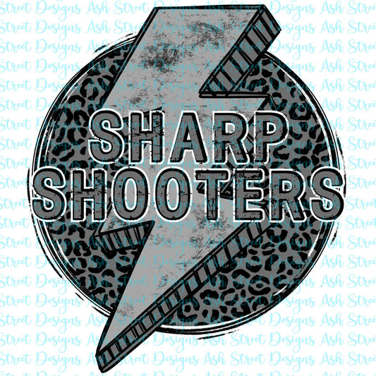 Sharp Shooters Grey Lightning Bolt